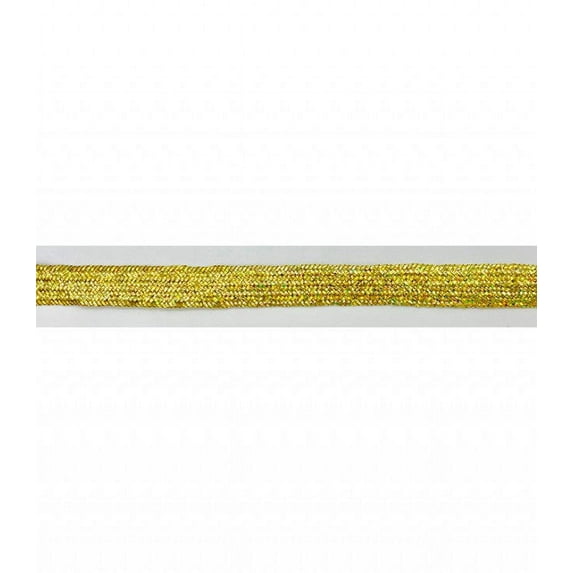 Trimplace Gold Holographic 5/16" Metallic Middy Braid