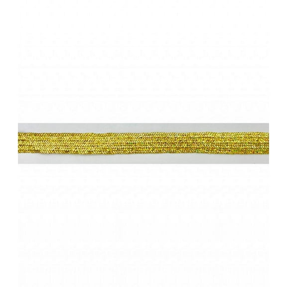 Trimplace Gold Holographic 5/16" Metallic Middy Braid
