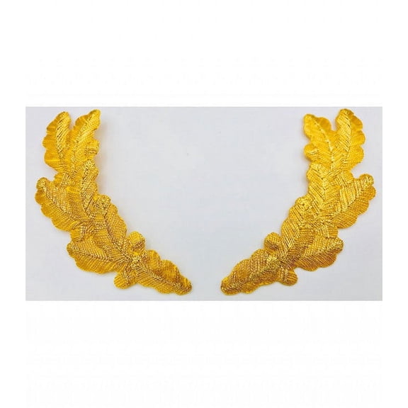 Trimplace Gold Metallic Scrambled Eggs Applique - IRON ON