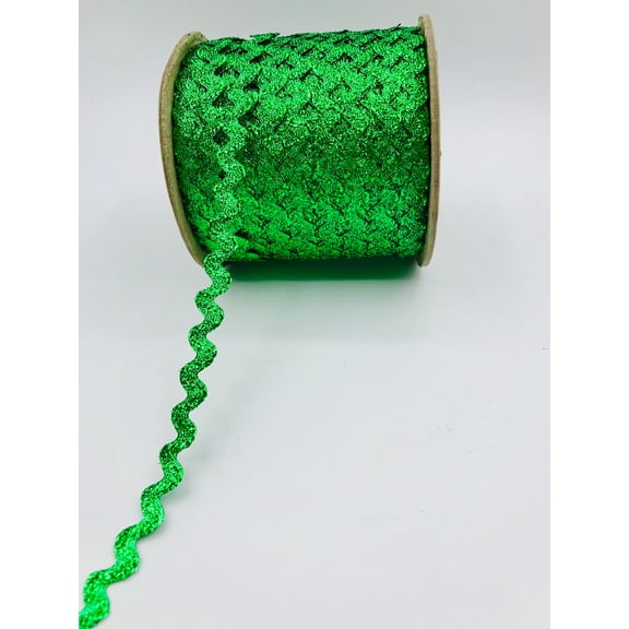 Trimplace Kelly Green 3/8" Metallic RIC Rac