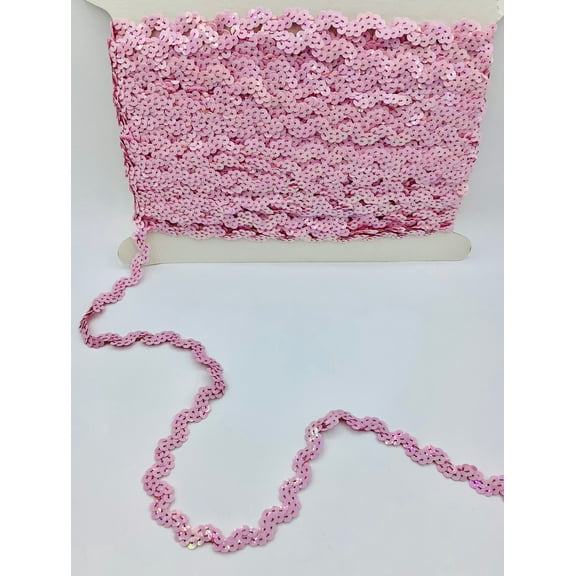 Trimplace Light Pink 5/8" Sequin Ric Rac