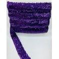 thumbnail image 1 of Trimplace Plum 2" (5 Row) Stretch Sequin, 1 of 2