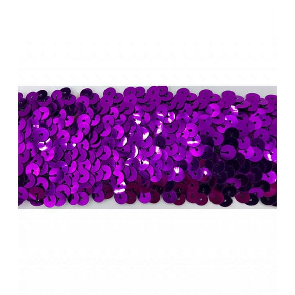 Trimplace Purple 2" Stretch Sequin