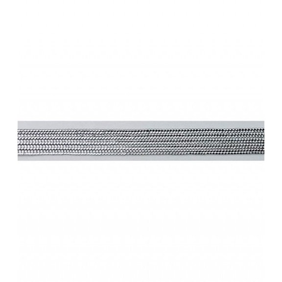 Trimplace Silver 1/4" Metallic Flat Braid - 36 Yards