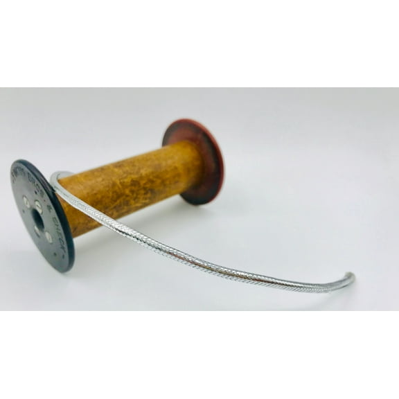 Trimplace (Silver) 1/8" Braided Tublar Cord