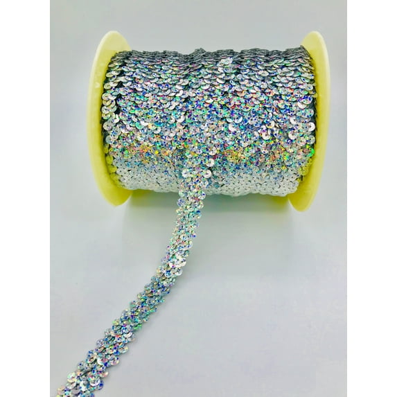 Trimplace Silver Spotlight 3/4" 2 Row Stretch Sequin