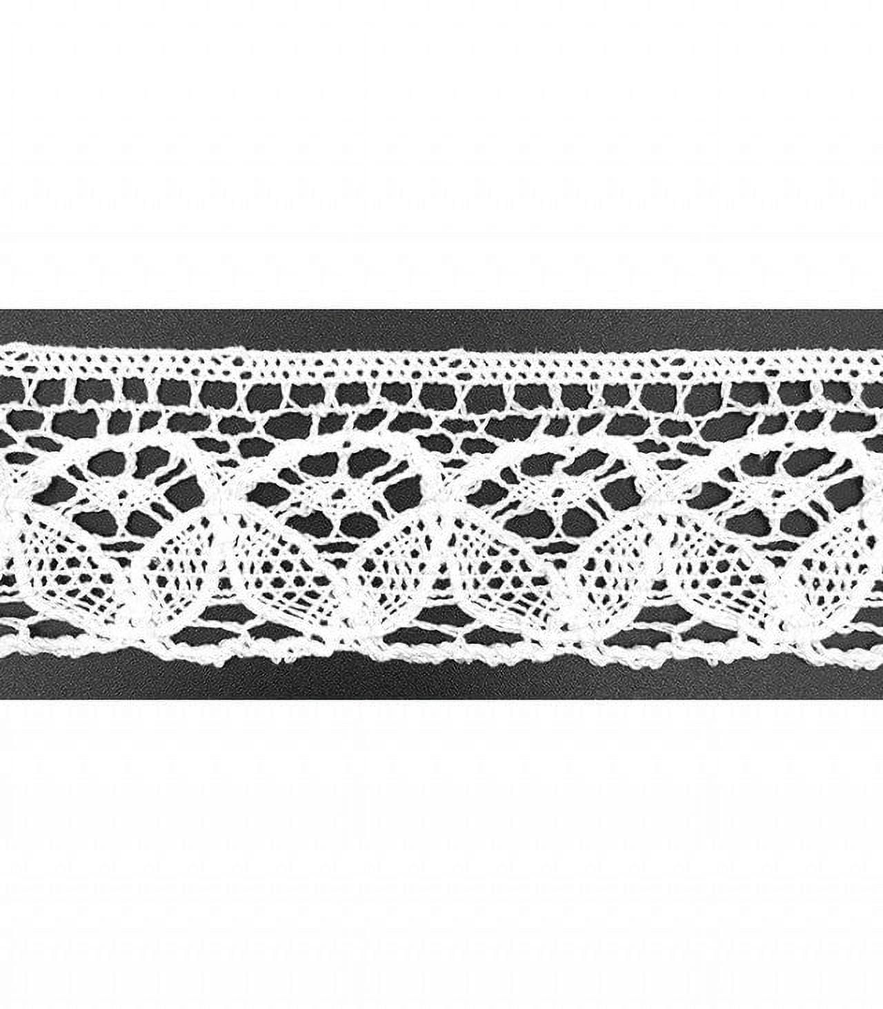 Trimplace White 1-1/2 Vintage Cluny Lace