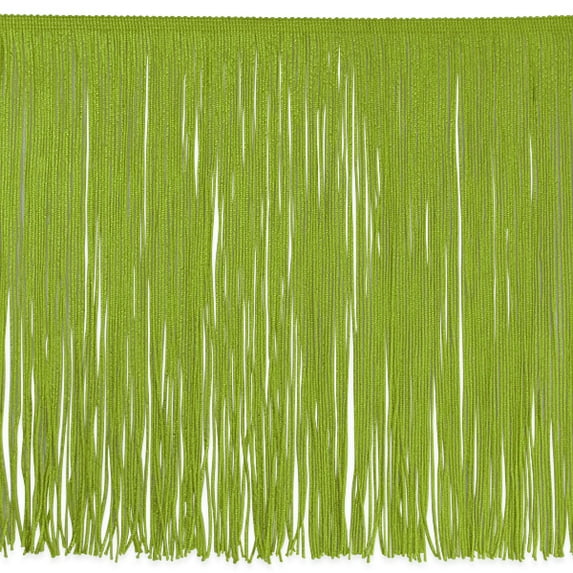 Trims By The Yard 12" Chainette Fringe Trim, Polyester-Made Decorative Fringe Trim, For Costumes, Home Decor, and Party Decorations, Durable Fringes, 10-Yard Cut, Sage
