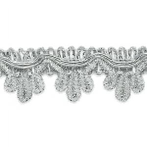 Silver Bejeweled Foldover Elastic Trim - 0.75 - Rhinestone - Trims &  Chains - Trims