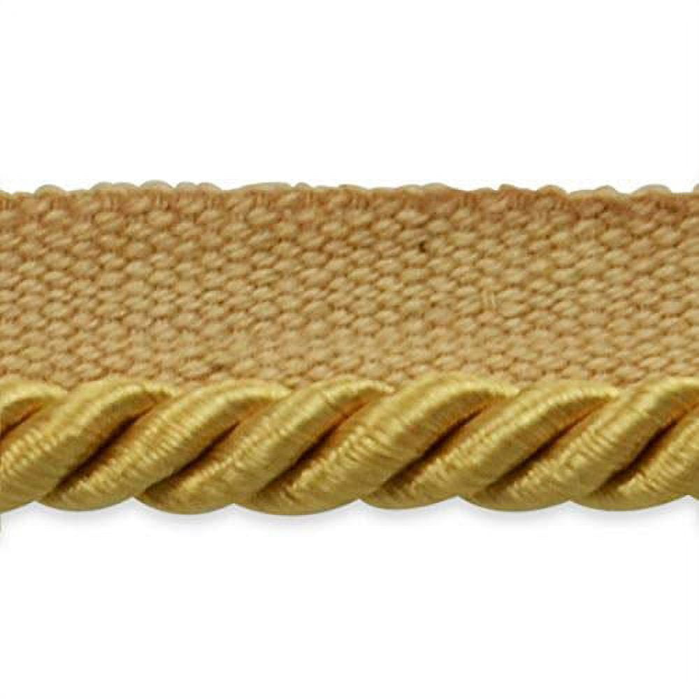 Trims by the Yard Emmerson 1/4" Twisted Lip Cord Trim Gold (20 yard