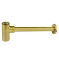 thumbnail image 1 of Trimscape 1.25 in. O.D. Brass Round Siphon Bottle Trap, Brushed Brass, 1 of 1