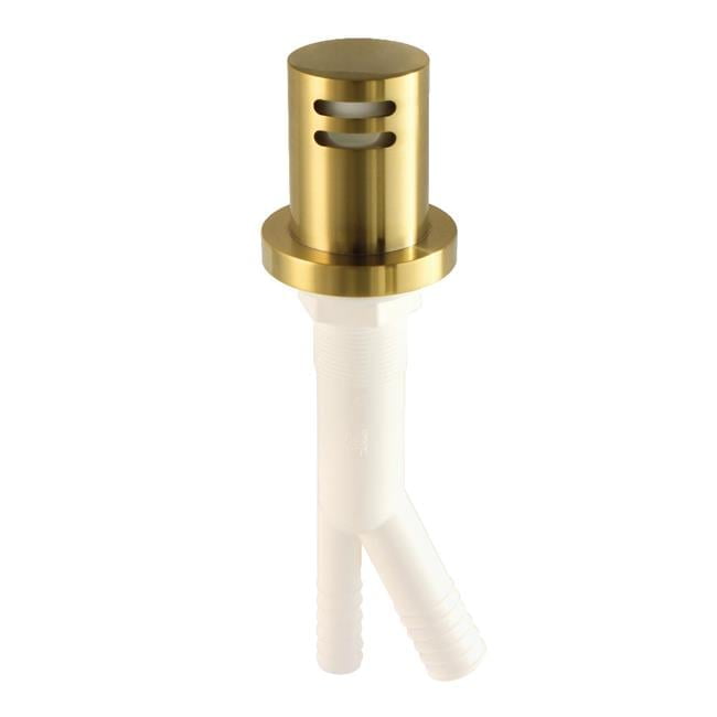 Brushed Brass Dishwasher Air Gap with Polyethylene Body