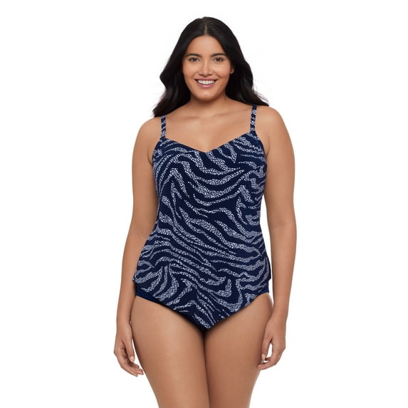 Women's Hank Handkerchief Hem Tankini Swimsuit Top