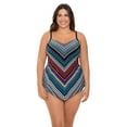 thumbnail image 1 of Trimshaper Women's Hank Handkerchief Tankini Swimsuit Top - Concentric Corners, 1 of 3
