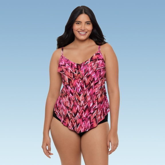 Women's Rachel 5 Tier Ruffle Tankini Swimsuit Top