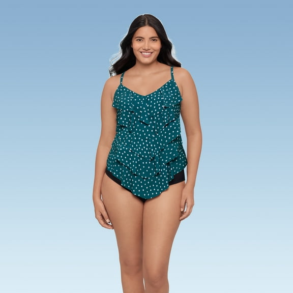 Women's Rachel 5 Tier Ruffle Tankini Swimsuit Top