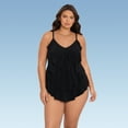 thumbnail image 1 of Women's Plus Size Rachel 5 Tier Ruffle Tankini Swimsuit Top, 1 of 3
