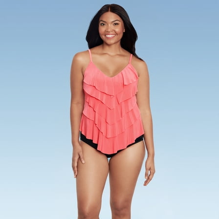 Women's Rachel 5 Tier Ruffle Tankini Swimsuit Top