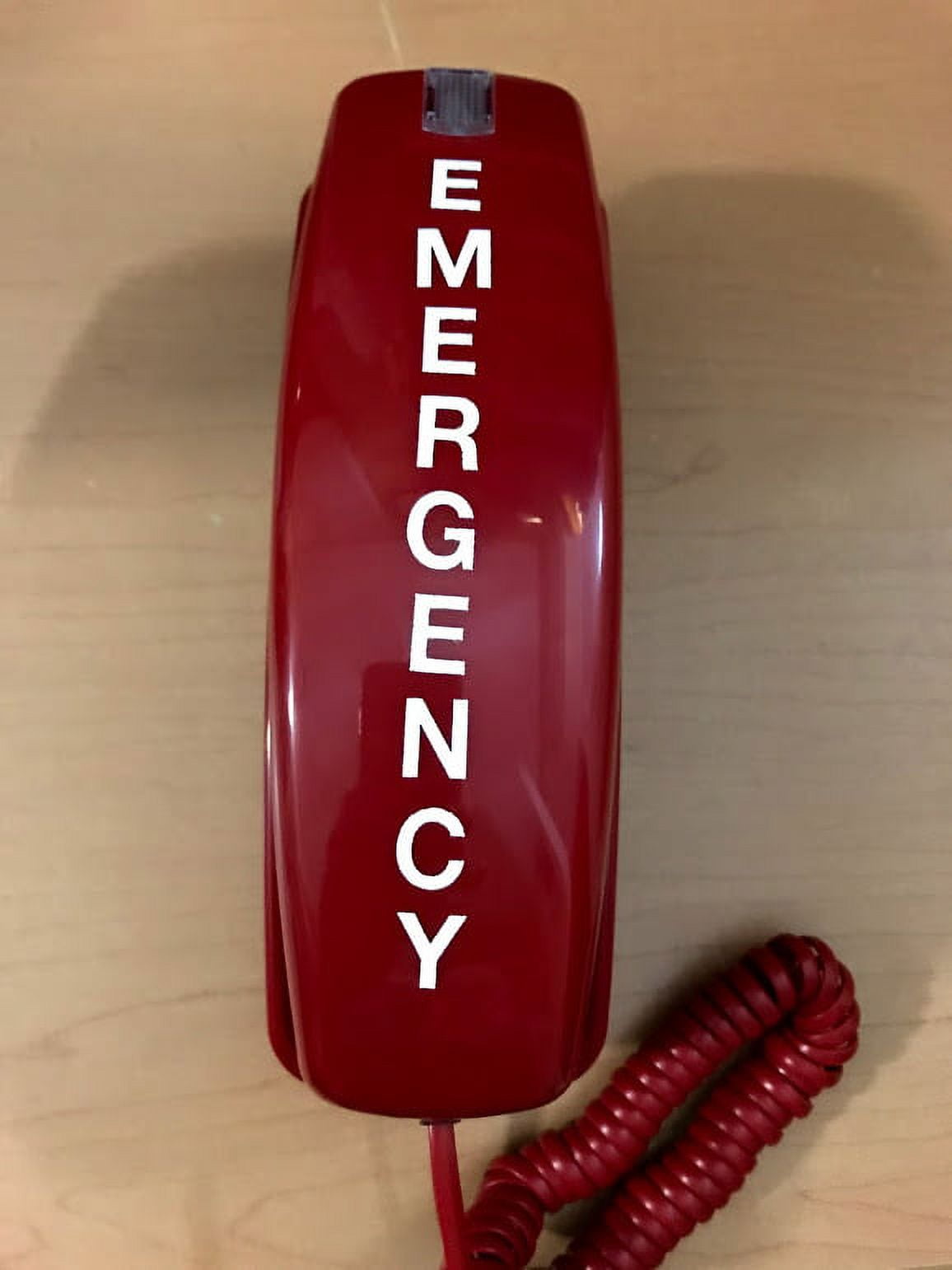 Red Dialer Trimstyle Emergency (Off-Hook Hotline Dialer) Wall/Desk Phone - Red ...
