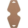 thumbnail image 1 of Trimweaver 100-Piece Triangular Fold Over Display Cards, Kraft Brown, 1 of 3