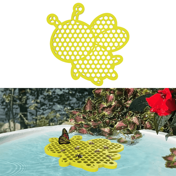Bee Watering Station Garden Decor, Honey Bee Shape, Bee Waterer, Pollinator Friendly, Decorative Outdoor Water Station
