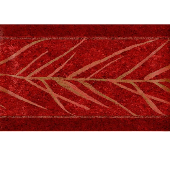 Trimz Contemporary Bamboo Tree Branch Abstract Wallpaper Border Gold Red Marble