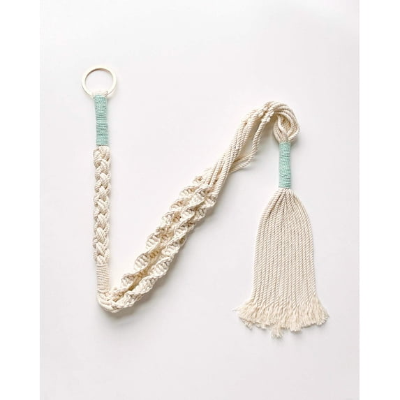 PILLOWPIA Trina Macrame Plant Hanger, Rope – 100% Cotton Rope, 55" Length, Holds Up to 10" Planter, 1-Pack Indoor/Outdoor Hanging Holder