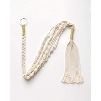 PILLOWPIA Macrame Plant Hanger 55" – Indoor Outdoor Boho Rope Plant Holder for 10" Pots – Hanging Planter Rack for Ceiling, Wall, or Window – Sage