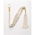 thumbnail image 1 of PILLOWPIA Trina Macrame Plant Hanger, Ochre – 100% Cotton Rope, 55" Length, Holds Up to 10" Planter, 1-Pack Indoor/Outdoor Hanging Holder, 1 of 8