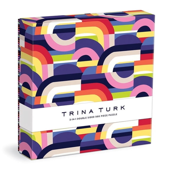Trina Turk 500 PC Double Sided Puzzle with Shaped Pieces (Other)