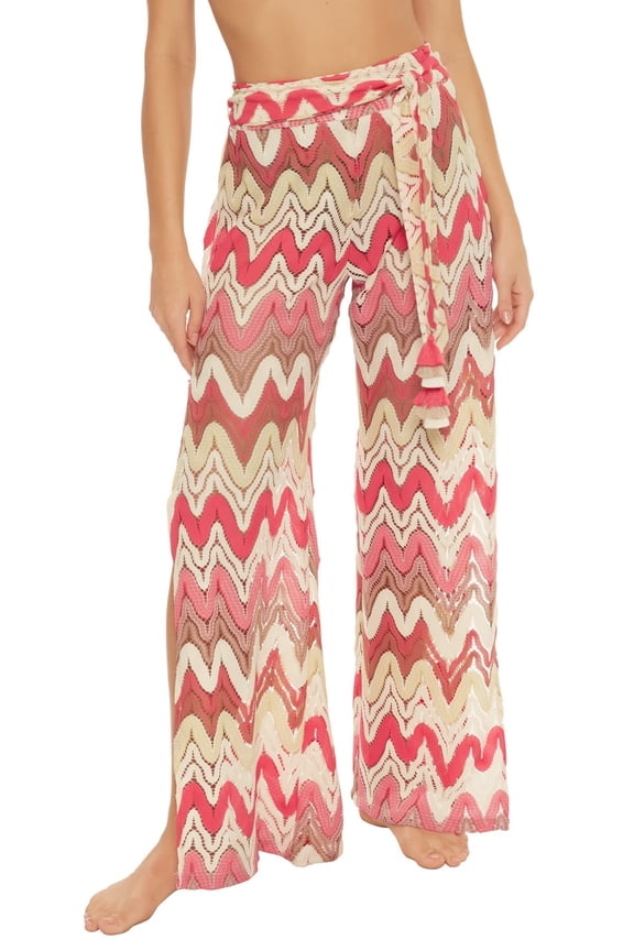 Palisades Crochet Pants White/Geranium MD (US Women's 8)