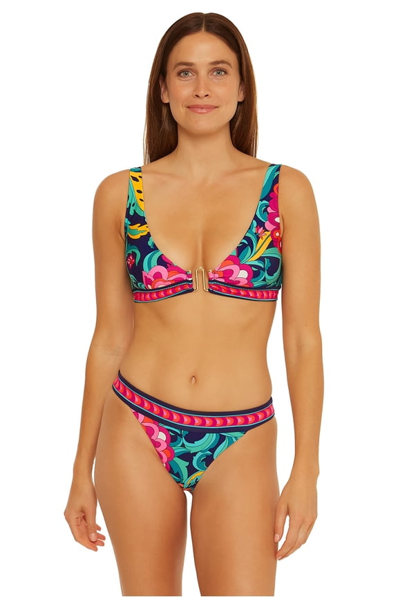 Women's Banded Hipster Bikini Bottom Multi 4 New