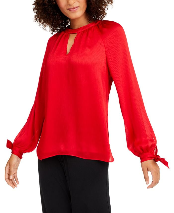 Trina Turk Women's Water Lily Top Red Size Large - Walmart.com