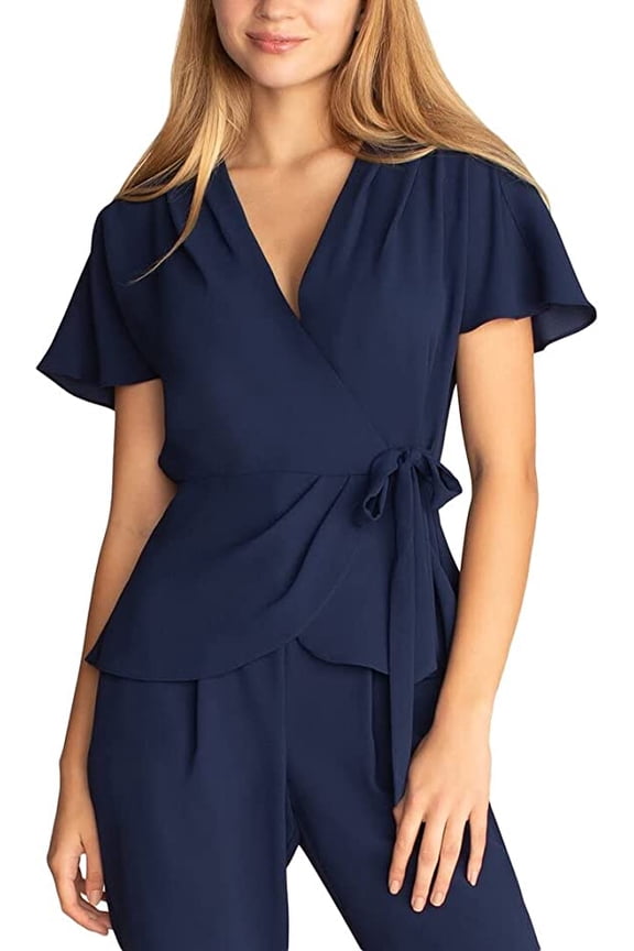 Women's Wrap top, Ink, Medium