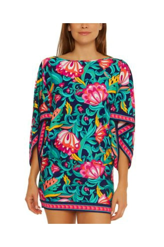 Trina Turk Womens India Garden Printed C Multi S