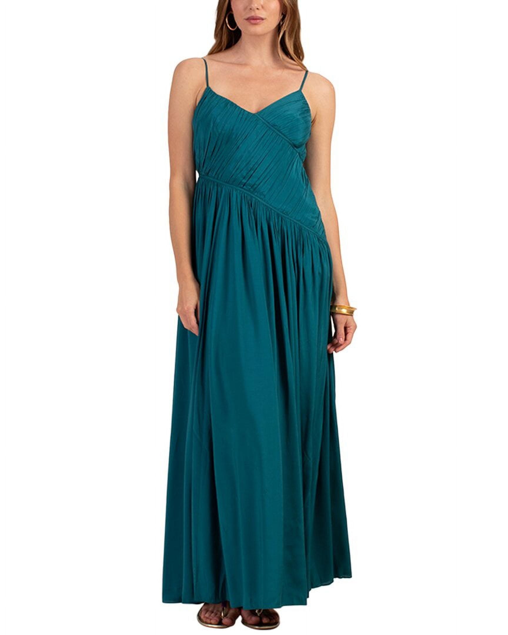 Trina Turk Maxi Dress Trina Turk Amida Satin One-Shoulder Maxi