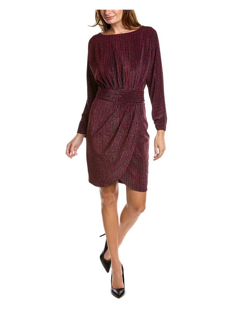 trina turk knee length dresses Trina Turk Dress Size 8 Blue Circle Print 3/4 Sleeve Knee Length Classic
