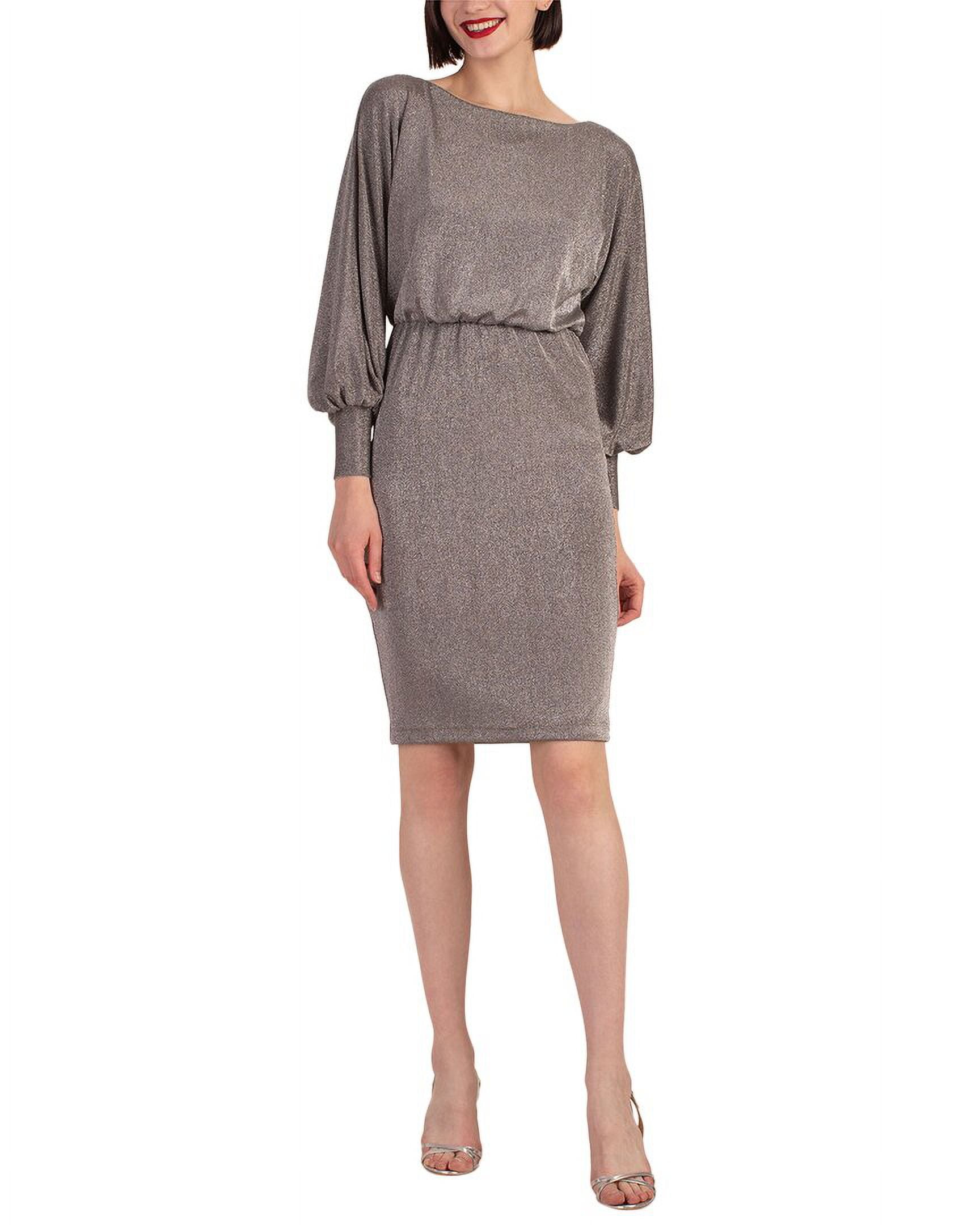 Trina Turk Women's Metallic Shift Dress Size Trina Turk Women's Metallic  Shift Dress - Georgette Fabric With Ruffled Hem & V-Neck, Easy Fit Trina  Turk Swimwear