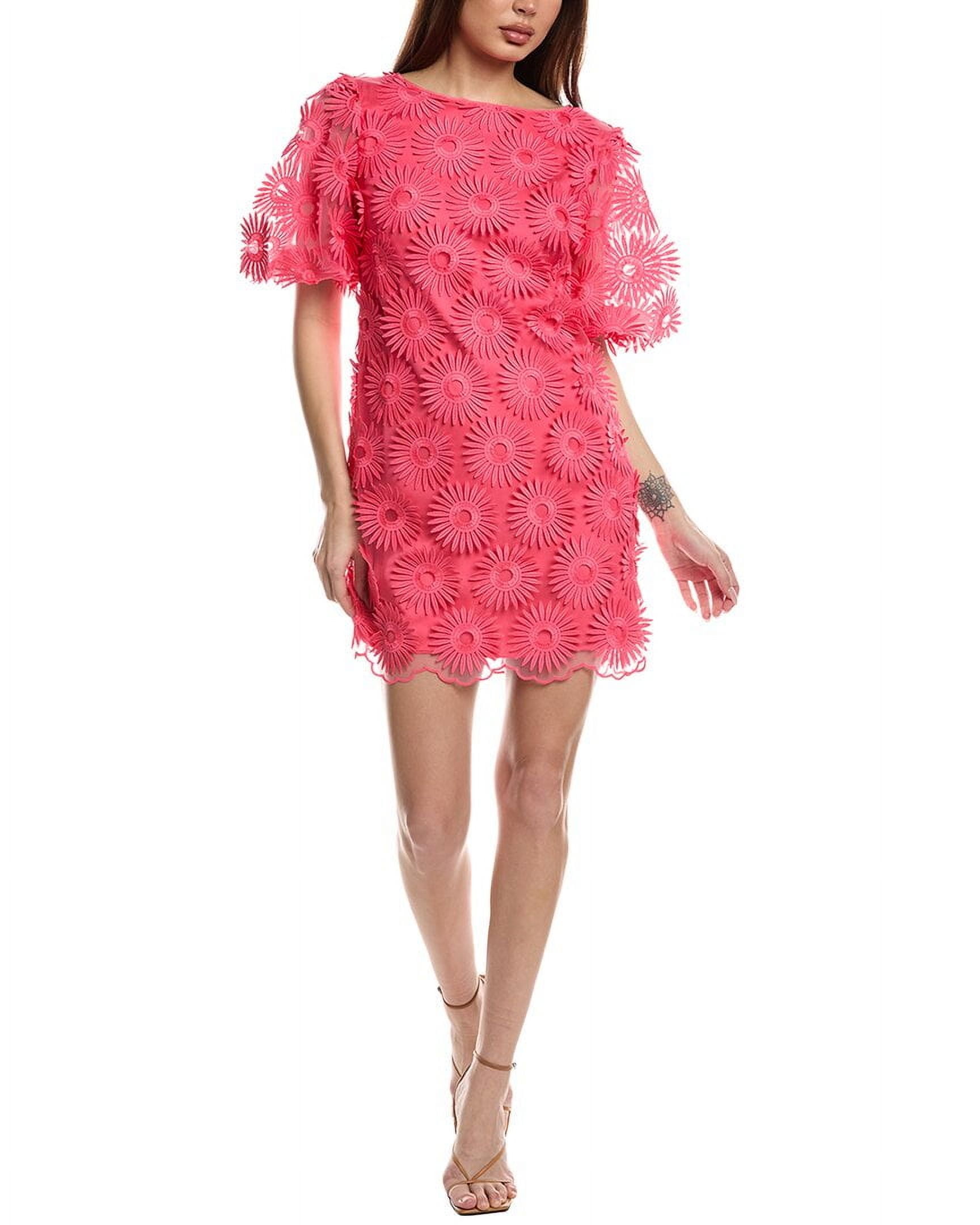 chinese dress ladies Trina Turk Women's Mai Tai Ruffle Sleeve Dress -Cranberry, 10 at Amazon  Women's Clothing store