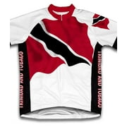 Trinidad And Tobago Flag Short Sleeve Cycling Jersey  for Women - Size S