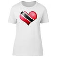 thumbnail image 1 of Trinidad And Tobago Heart Flag T-Shirt Women -Image by Shutterstock, Female Large, 1 of 2