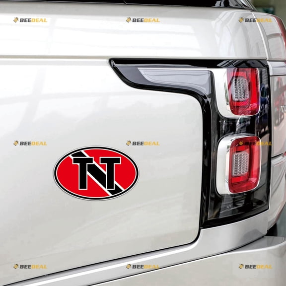 Trinidad And Tobago TT Flag Oval Country Code Car Magnet Magnetic Sticker Decal - 2 Pack Reflective 4" - for Truck Door Fridge Reusable Waterproof
