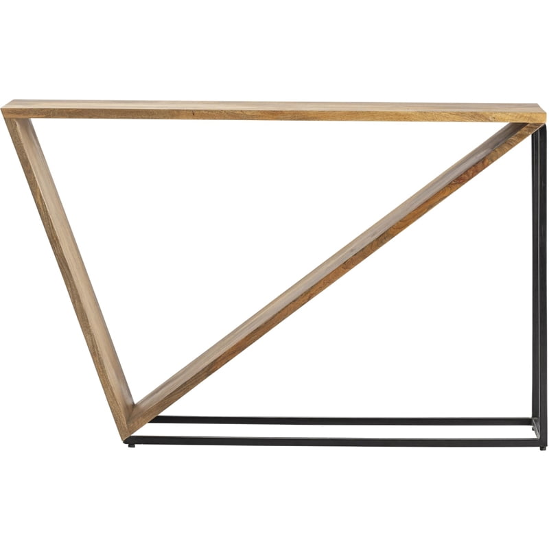 Trinidad Angled Console Table Wood Brown - Walmart.com