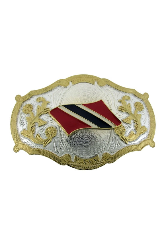 Trinidad Tobago Belt Buckle Country Flag Nation Independence Day Large New Fashion New Men Women Cowboy Cowgirl Western Rodeo Texas Style
