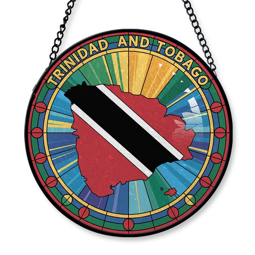 Trinidad and Tobago Travel Decor Suncatcher Stained Glass Window ...