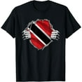 thumbnail image 1 of Trinidad and Tobago Clothing Trini Flag Roots Trinidadian T-Shirt, 1 of 3