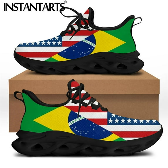 Trinidad and Tobago Flag Print Spring Women Sneakers Female Lace-up Footwear Breathable Outdoor Walking Shoes Mujer