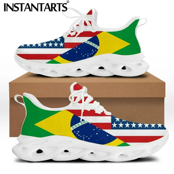 Trinidad and Tobago Flag Print Spring Women Sneakers Female Lace-up Footwear Breathable Outdoor Walking Shoes Mujer