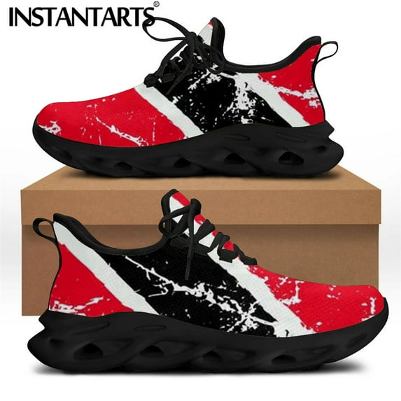 Trinidad and Tobago Flag Print Spring Women Sneakers Female Lace-up Footwear Breathable Outdoor Walking Shoes Mujer