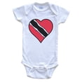 thumbnail image 1 of Trinidad and Tobago Heart Trinidadian Flag Baby Bodysuit, 1 of 2